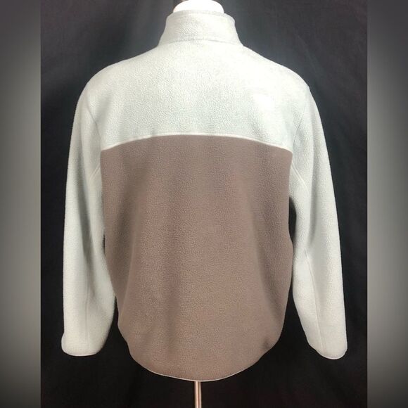 The North Face Men’s XL Brown & Grey 3/4 Zip Closure Standup Collar Fleece NWOT - Picture 2 of 5